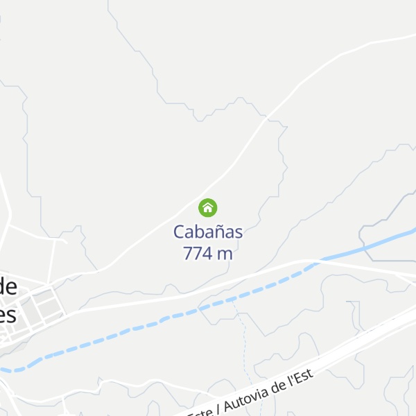 Map of Cabañas