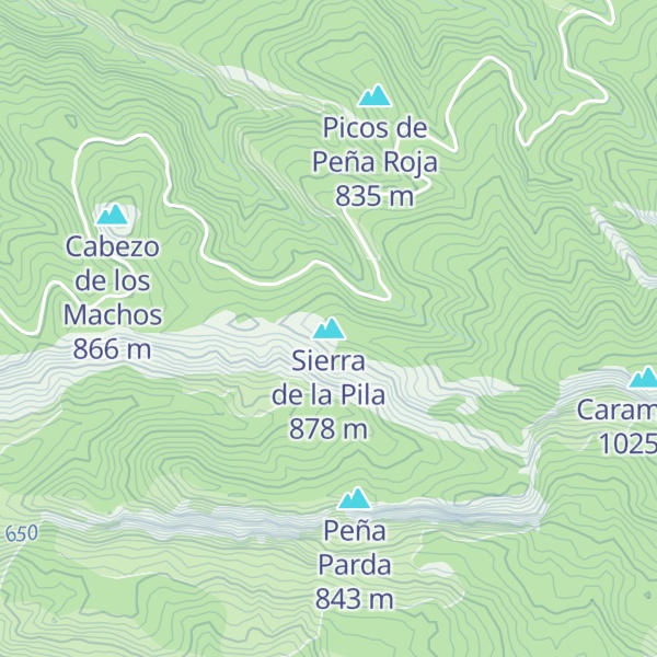 Map of Sierra de la Pila