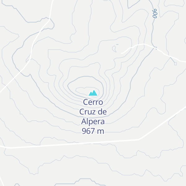 Map of Cerro Cruz de Alpera