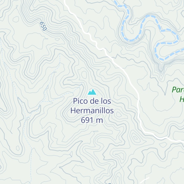 Map of Pico de los Hermanillos