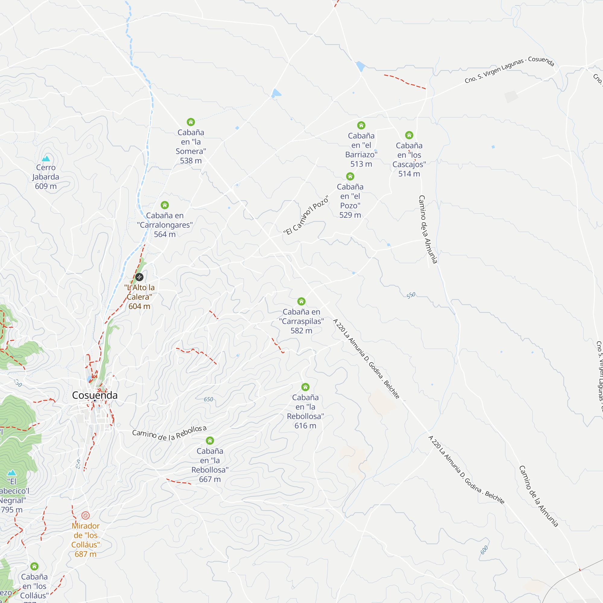 Cabaña en "Carraspilas" map