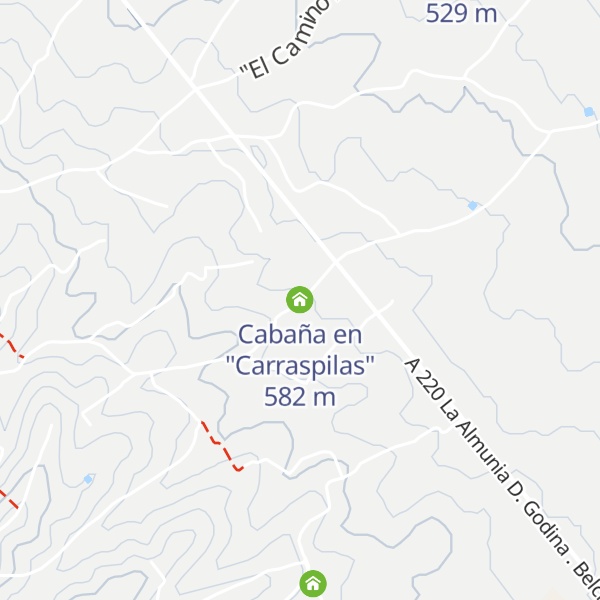 Map of Cabaña en "Carraspilas"