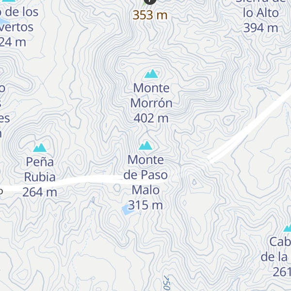 Map of Monte de Paso Malo