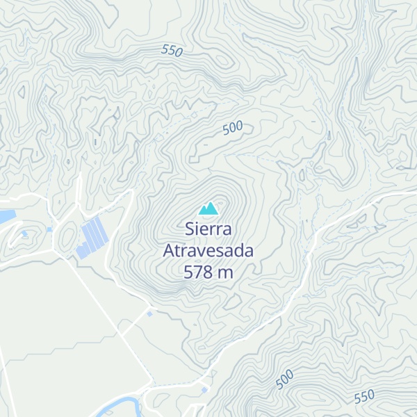 Map of Sierra Atravesada