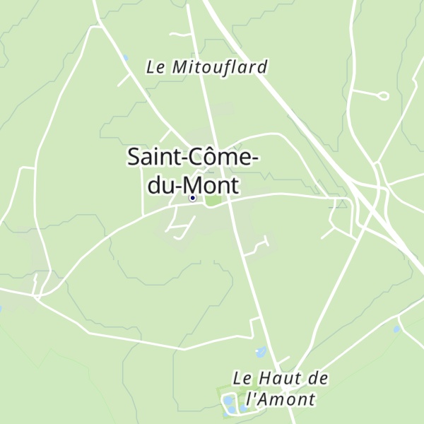 Map of Gîte Le Clos du Mont