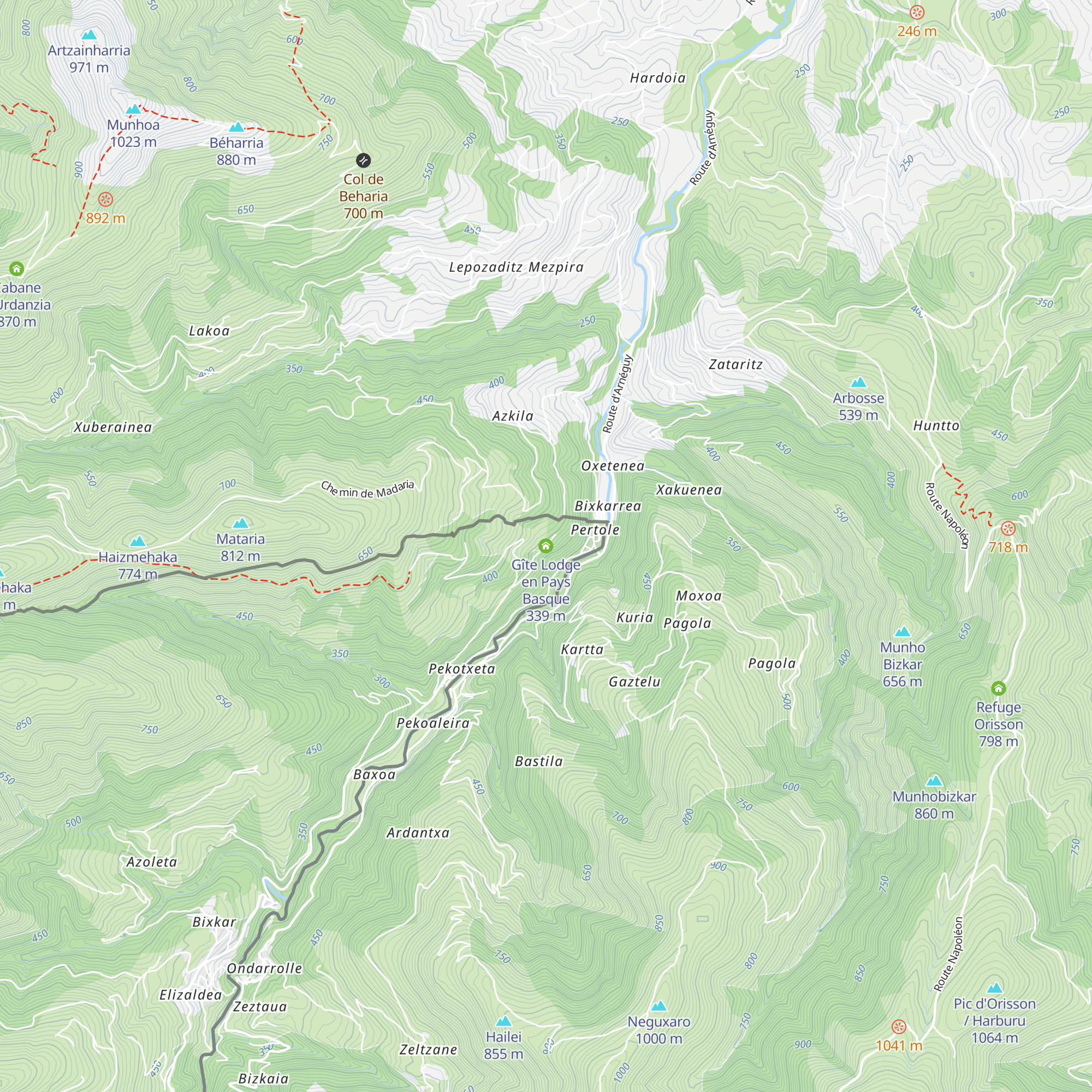 Gîte Lodge en Pays Basque map
