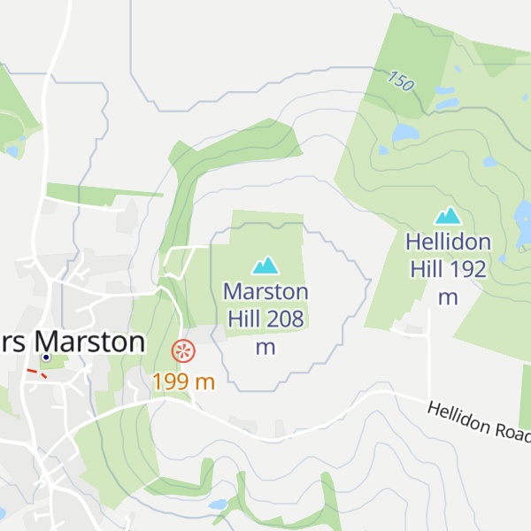 Map of Marston Hill