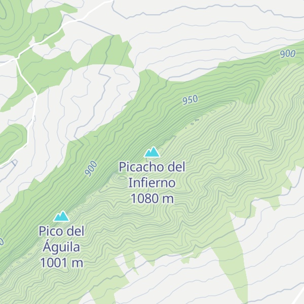 Map of Picacho del Infierno