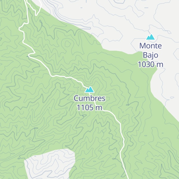 Map of Cumbres