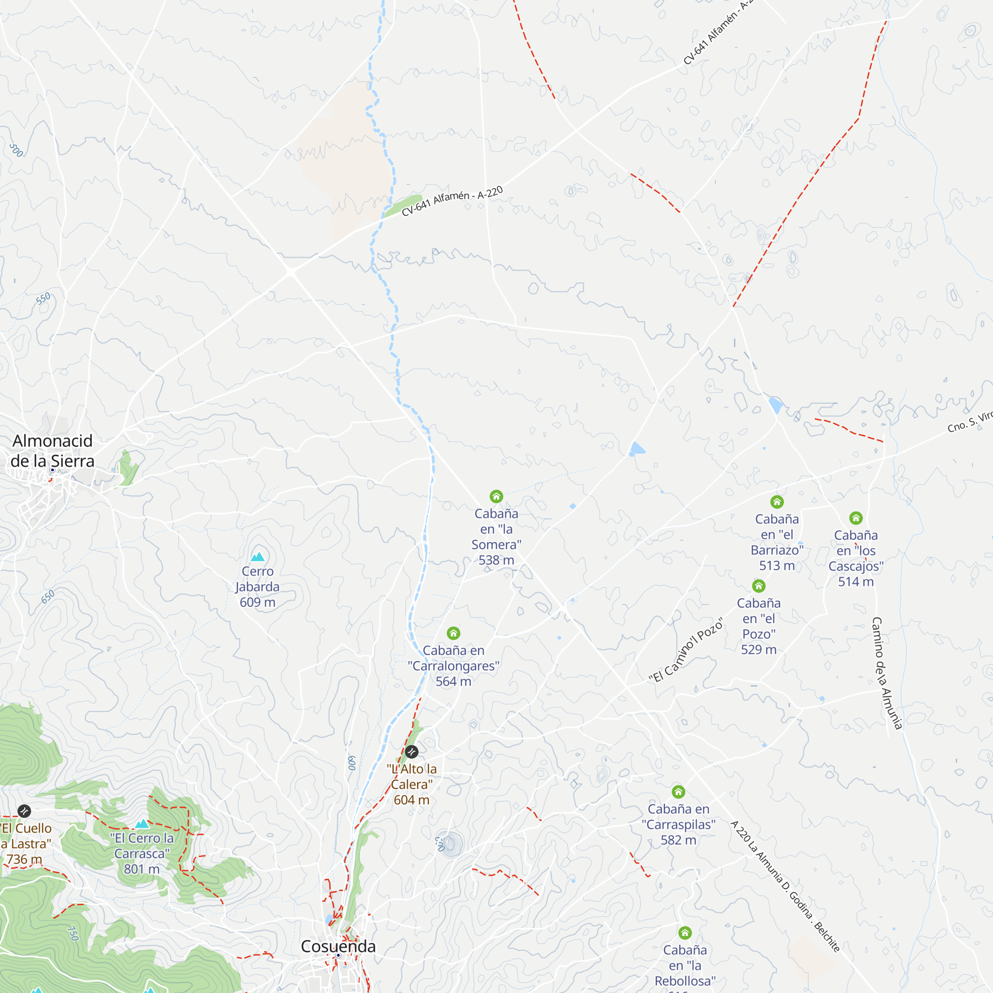 Cabaña en "la Somera" map