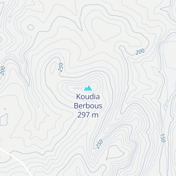Map of Koudia Berbous