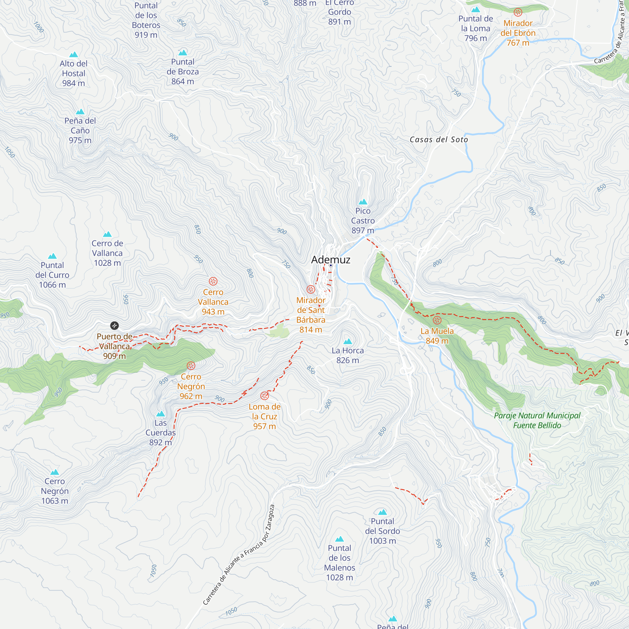 Tourist Info Ademuz map