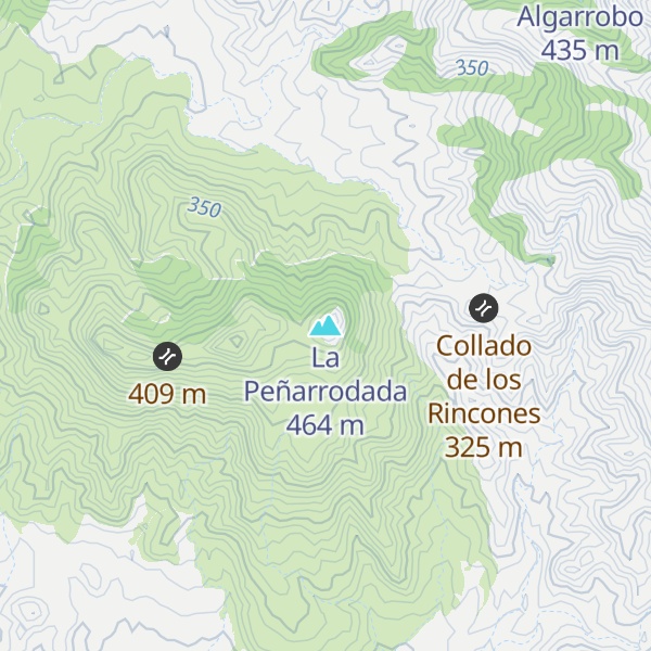 Map of La Peñarrodada