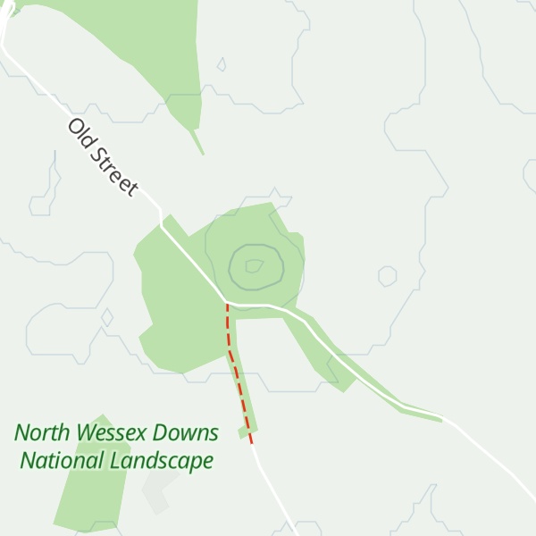 Map of Oareborough Hill