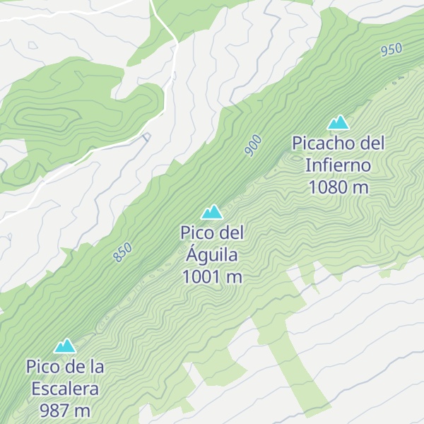 Map of Pico del Águila