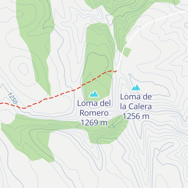 Map of Loma del Romero