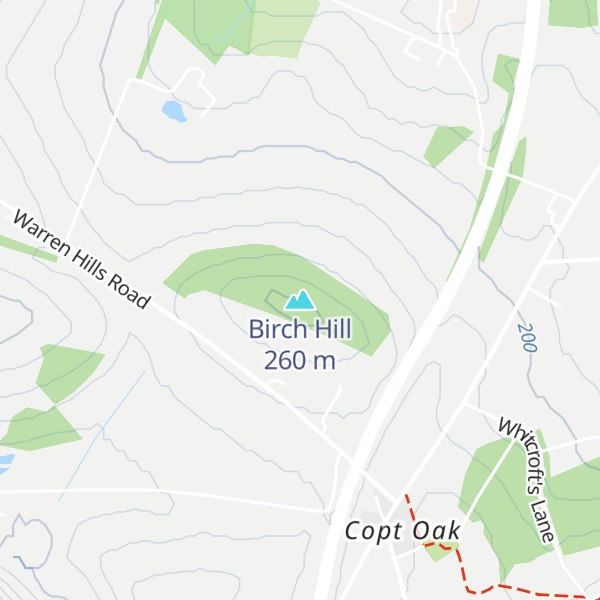 Map of Birch Hill
