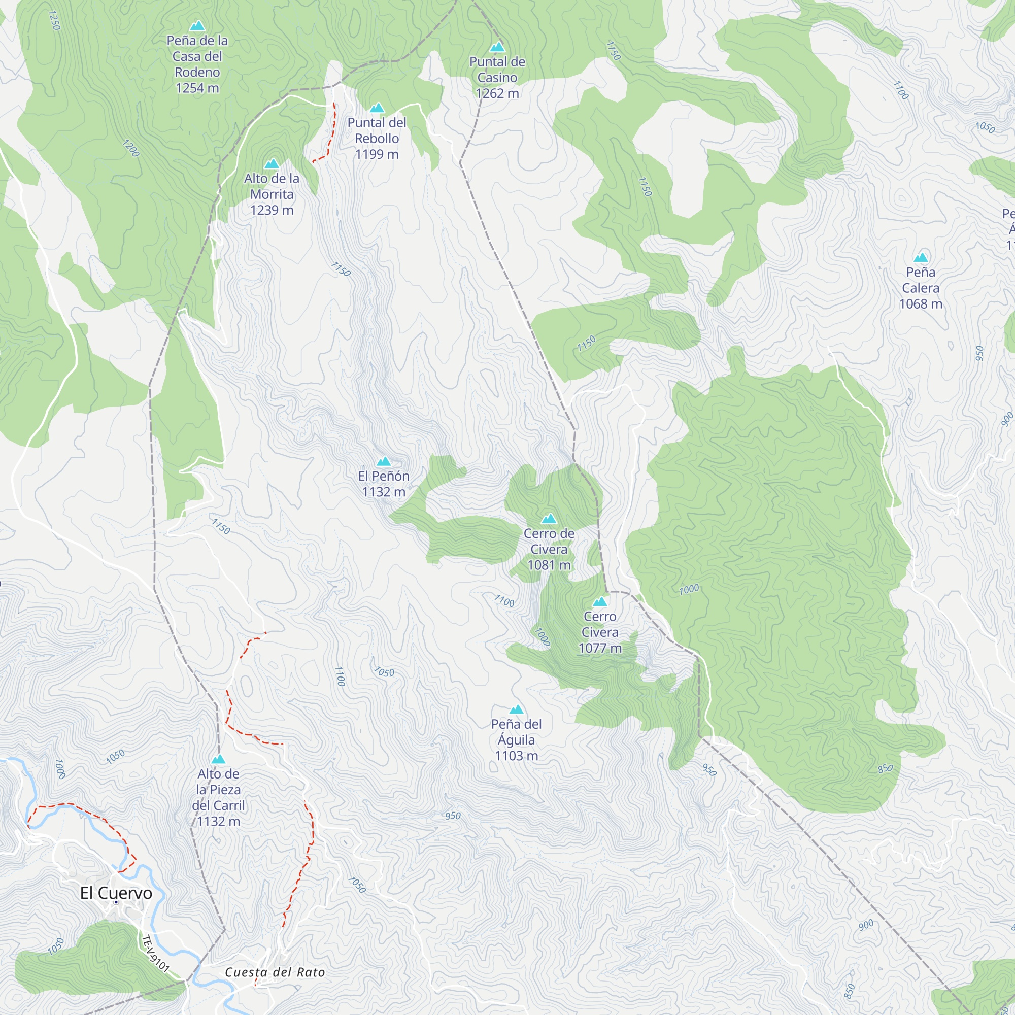 Cabaña Lagunas map