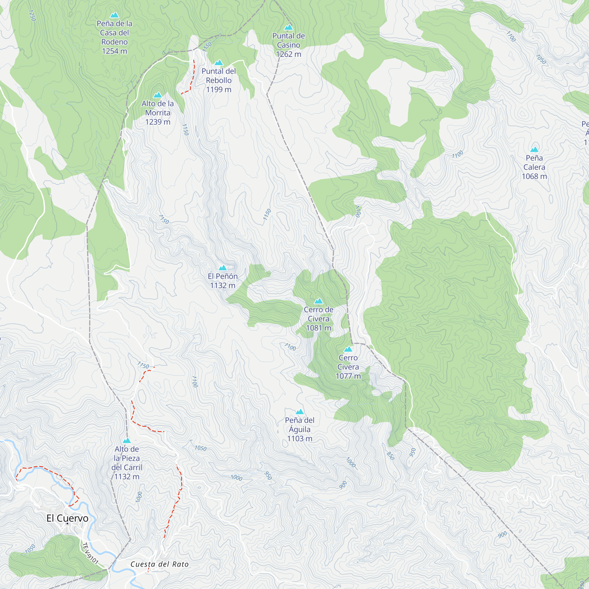 Cabaña Lagunas map