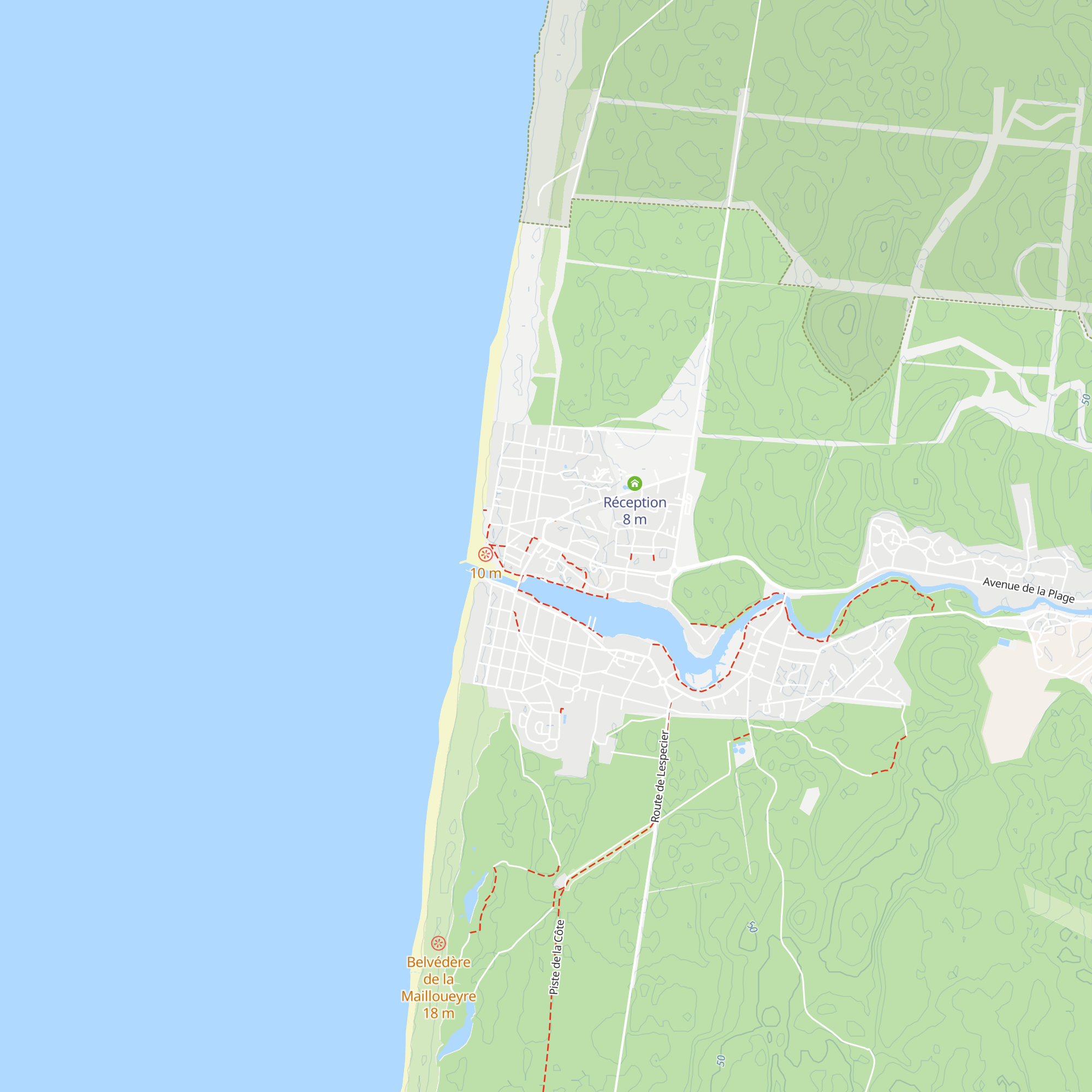 Office intercommunal de Tourisme de Mimizan map