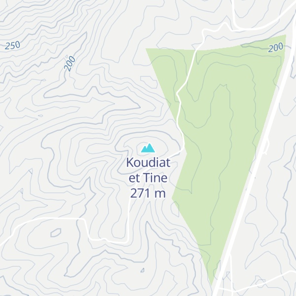 Map of Koudiat et Tine