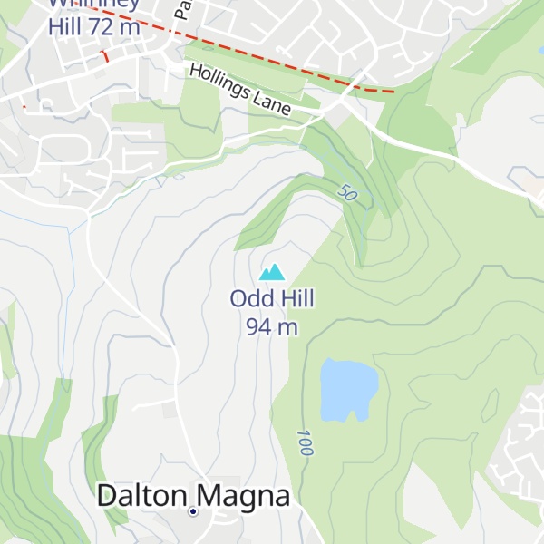 Map of Odd Hill