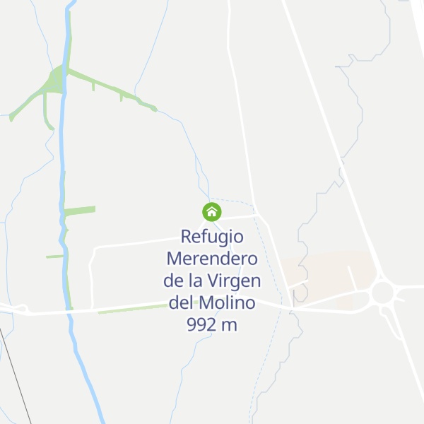 Map of Refugio Merendero de la Virgen del Molino