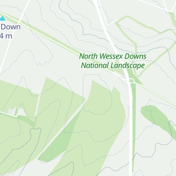 Map of Hodcott Down