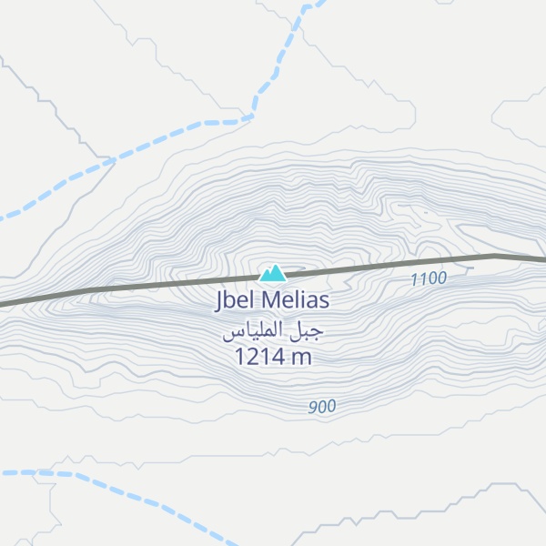 Map of Jbel Melias جبل الملياس