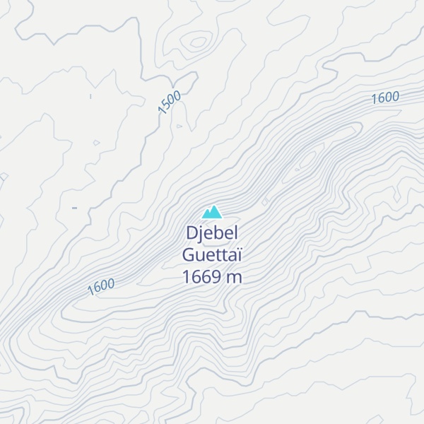 Map of Djebel Guettaï