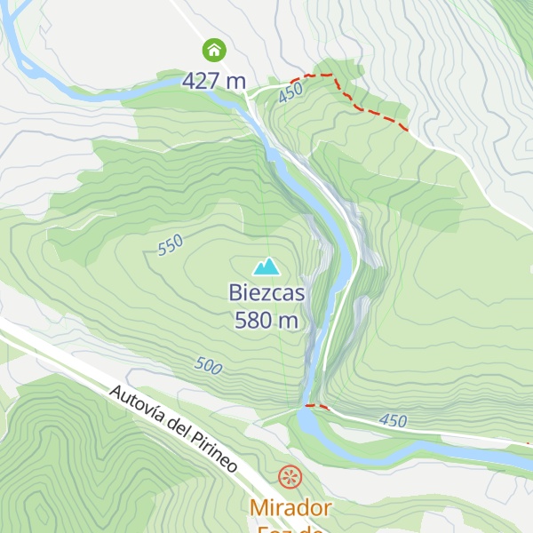 Map of Biezcas