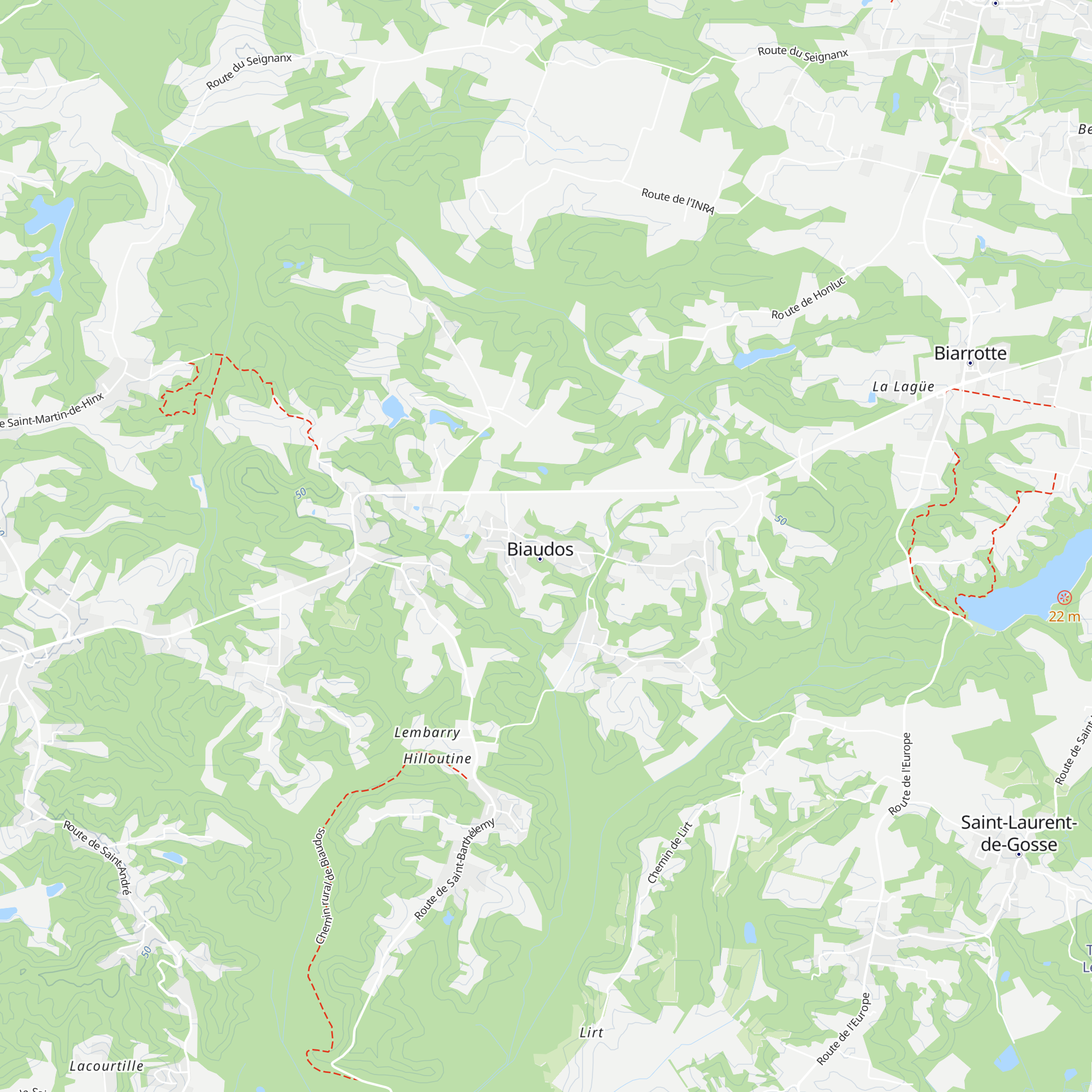 Gîte du Barbé map