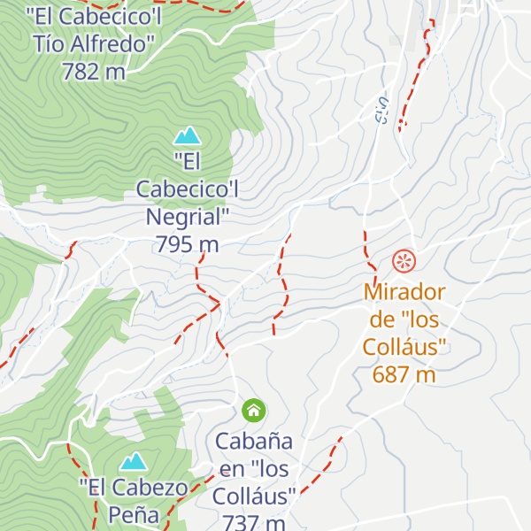Map of Cabaña en "Peña Golosa"