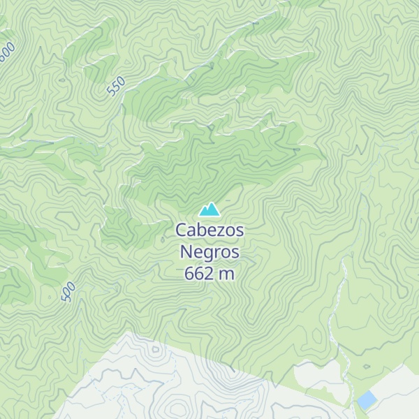 Map of Cabezos Negros