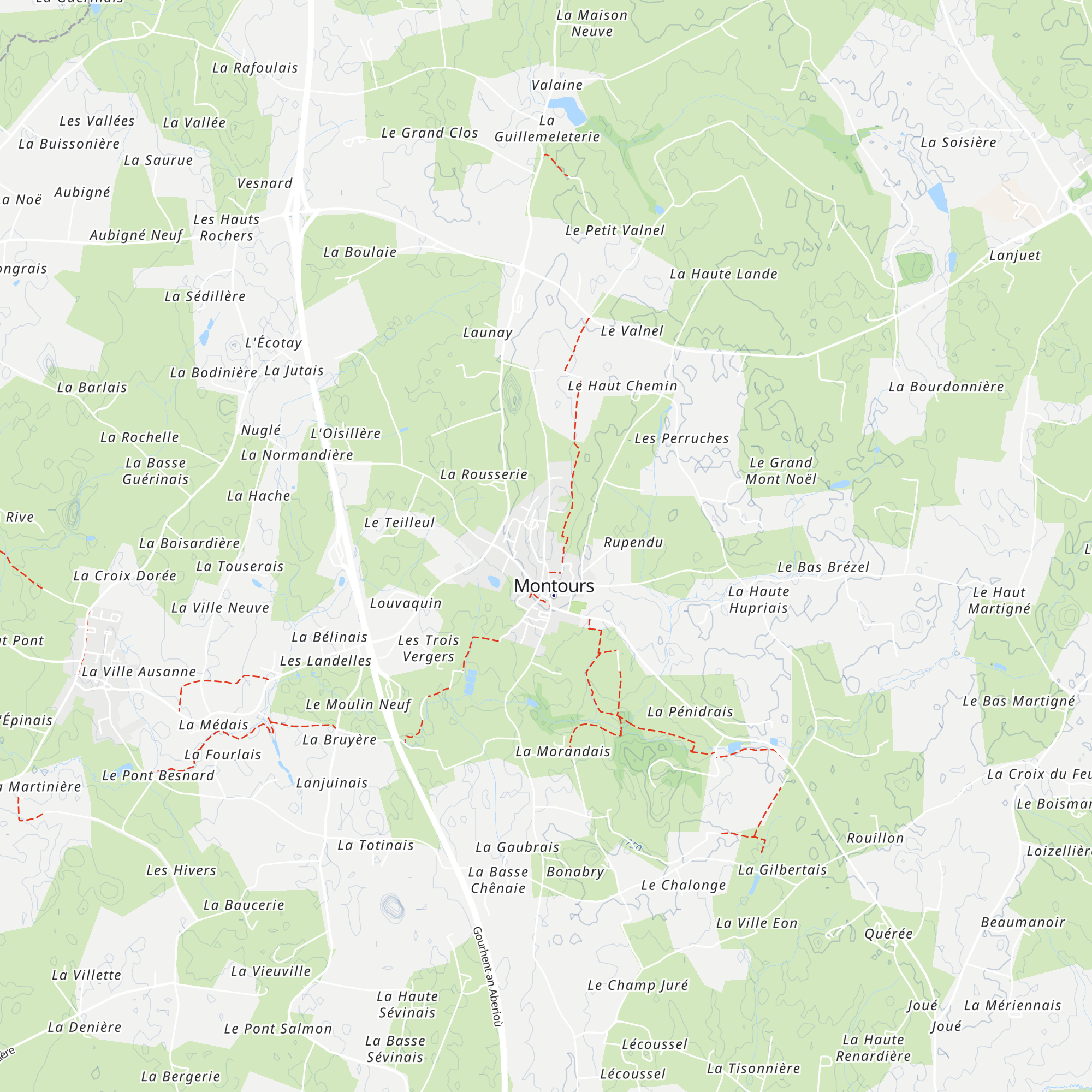 Gîte d'étape pour randonneurs map