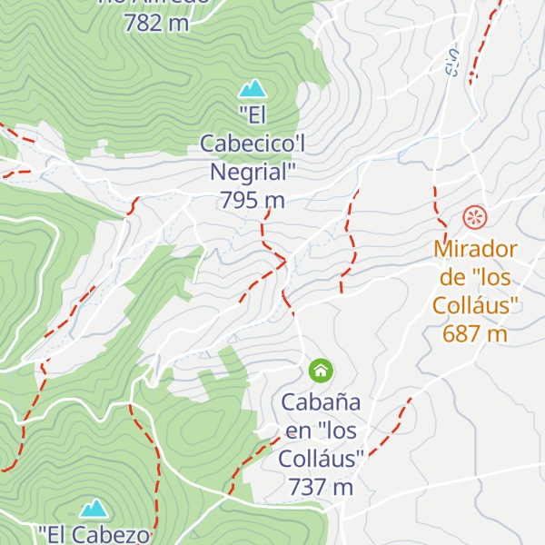 Map of Cabaña en "Peña Golosa"
