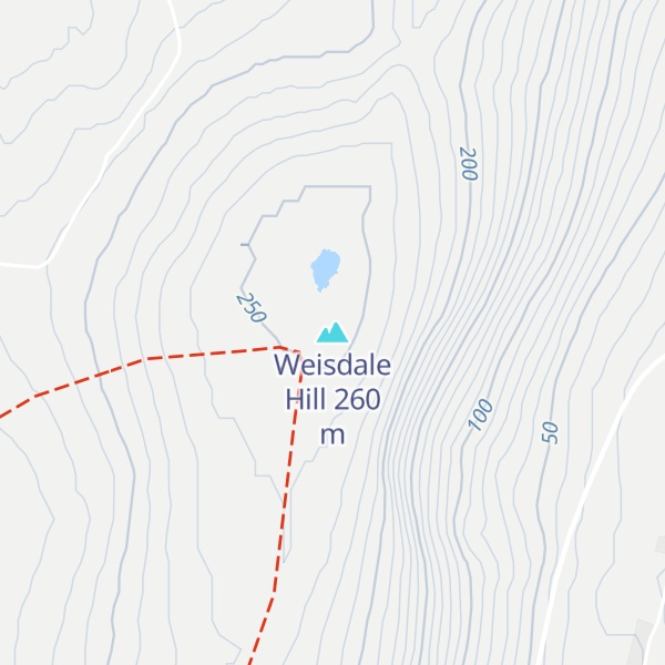 Map of Weisdale Hill