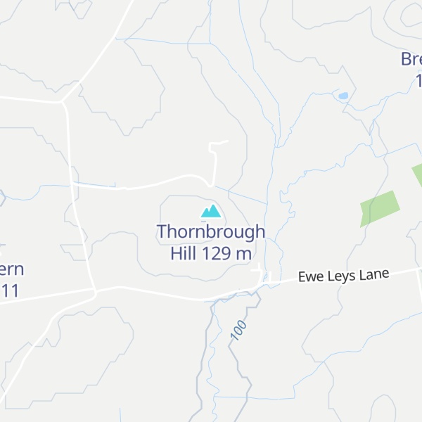Map of Thornbrough Hill