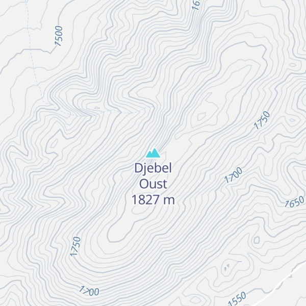 Map of Djebel Oust