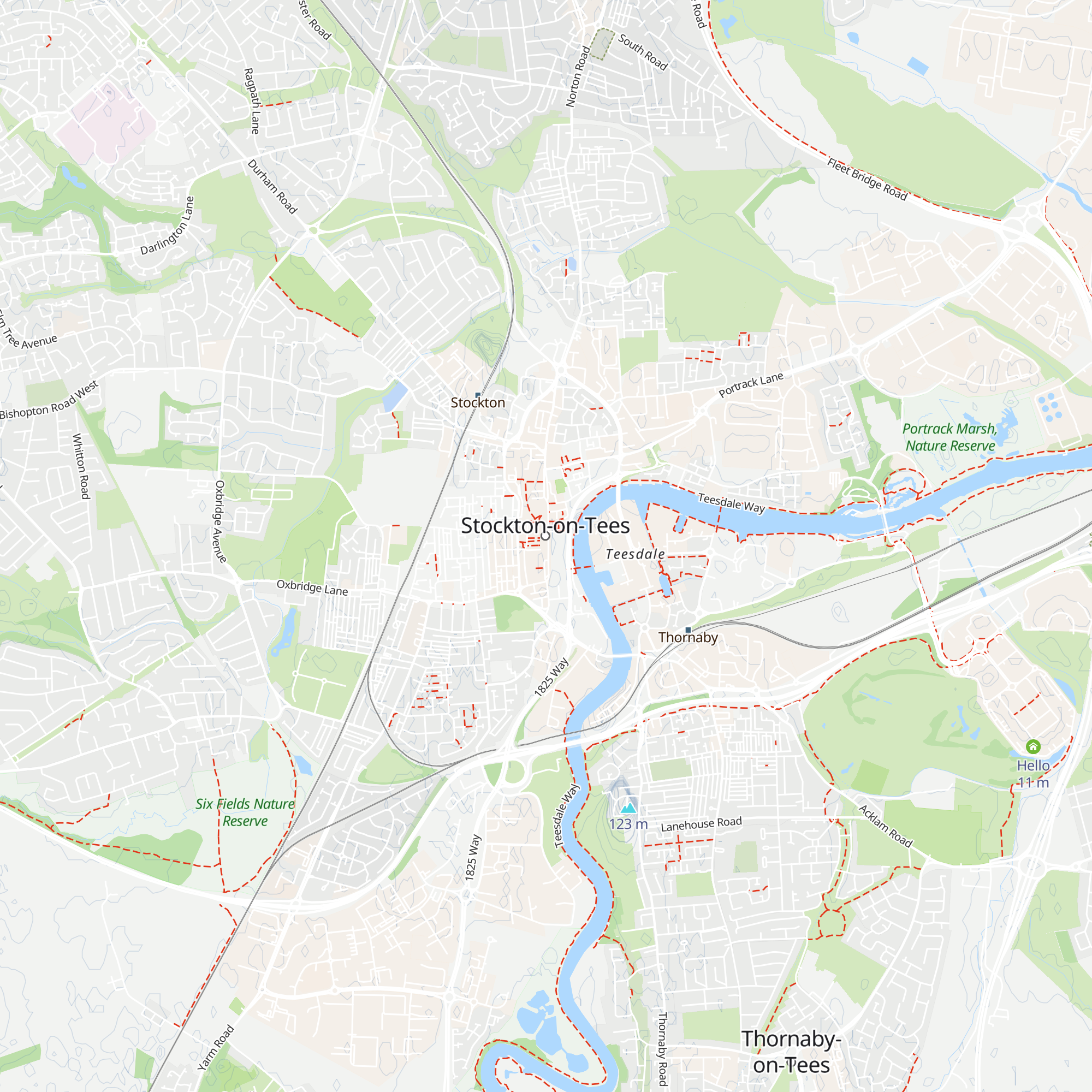 Stockton Borough Council map