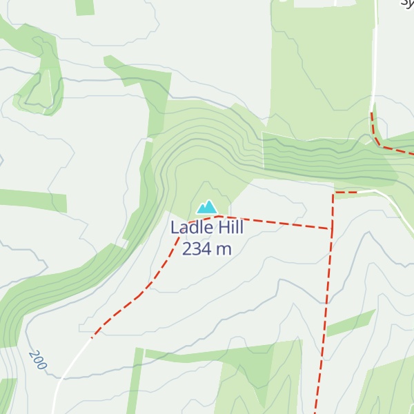 Map of Ladle Hill