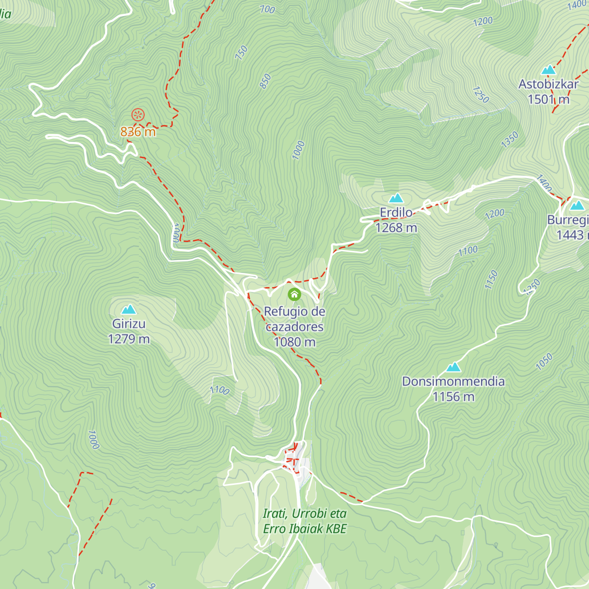 Refugio de cazadores map