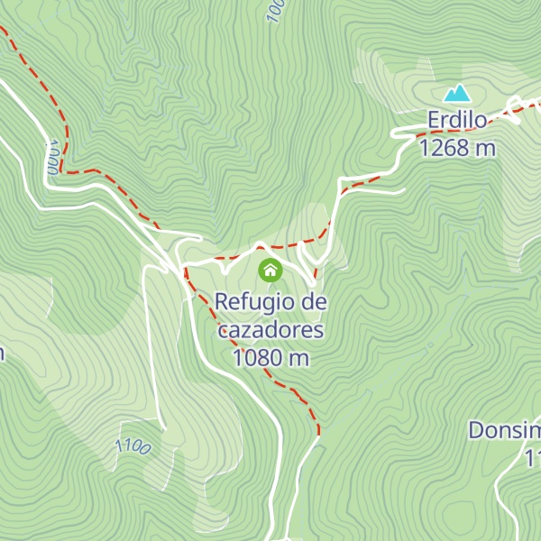 Map of Refugio de cazadores
