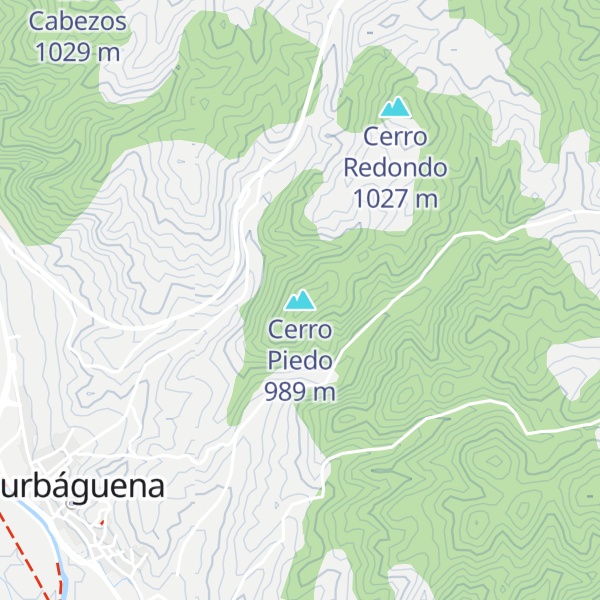 Map of Cerro Piedo