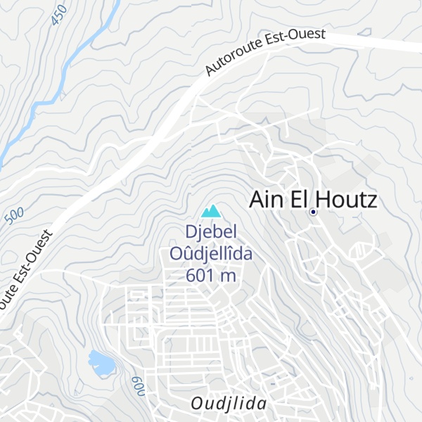 Map of Djebel Oûdjellîda