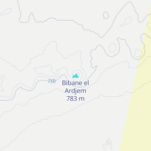 Map of Bibane el Ardjem