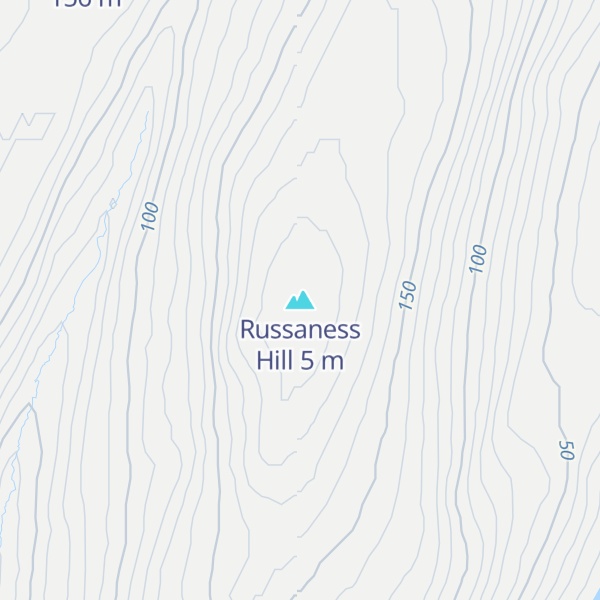 Map of Russaness Hill
