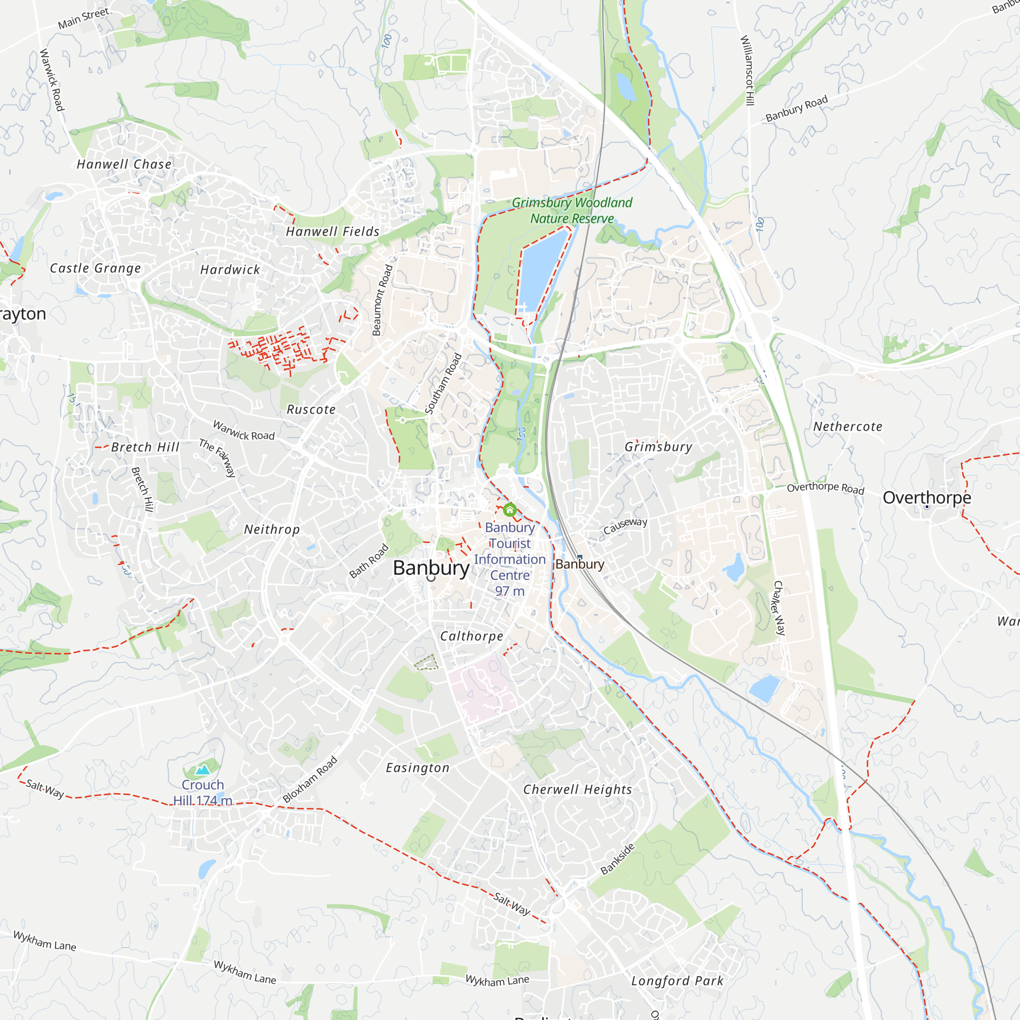 Banbury Tourist Information Centre map