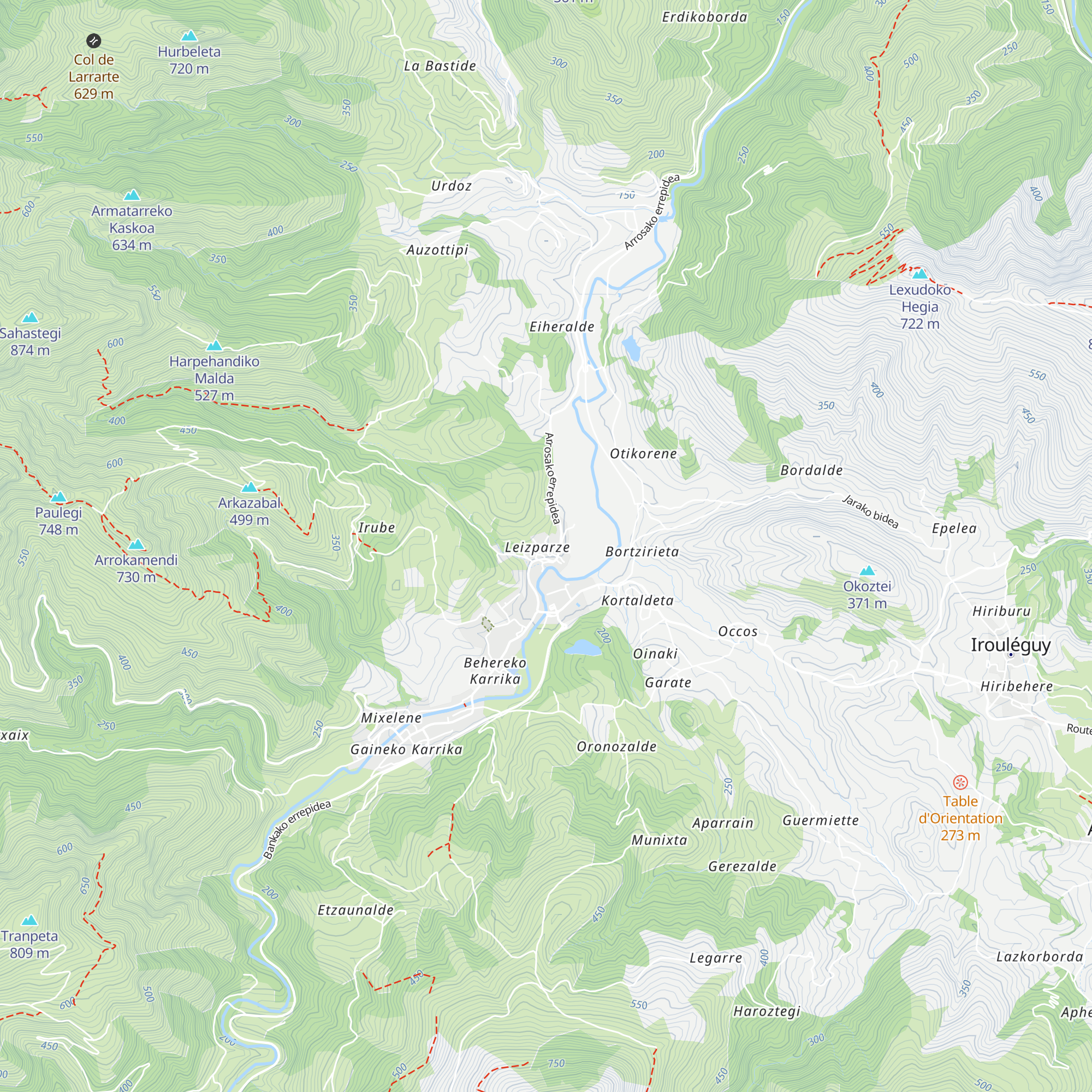 Domaine de Leispars map