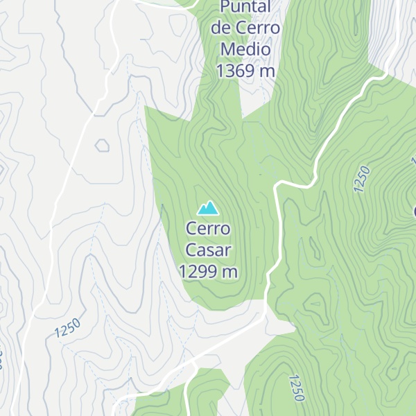 Map of Cerro Casar